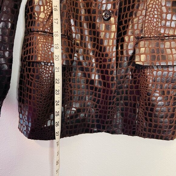 Vintage Selene Sport Animal Print Brown Jacket Size Medium - Picture 4 of 7